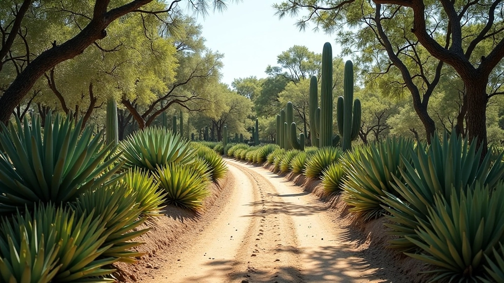 Entrada al Bosque Seco de Guánica con señalización clara y sendero visible entre vegetación seca